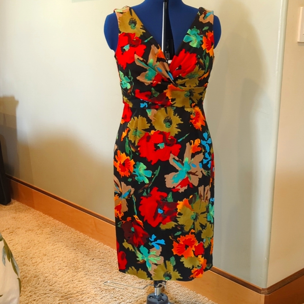 Black floral dress